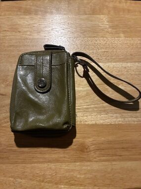 Relic Olive Green Wristlet Clutch